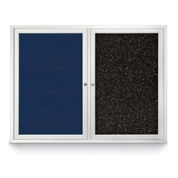 Corkboard, Burgundy/Bronze, 72" x 48"